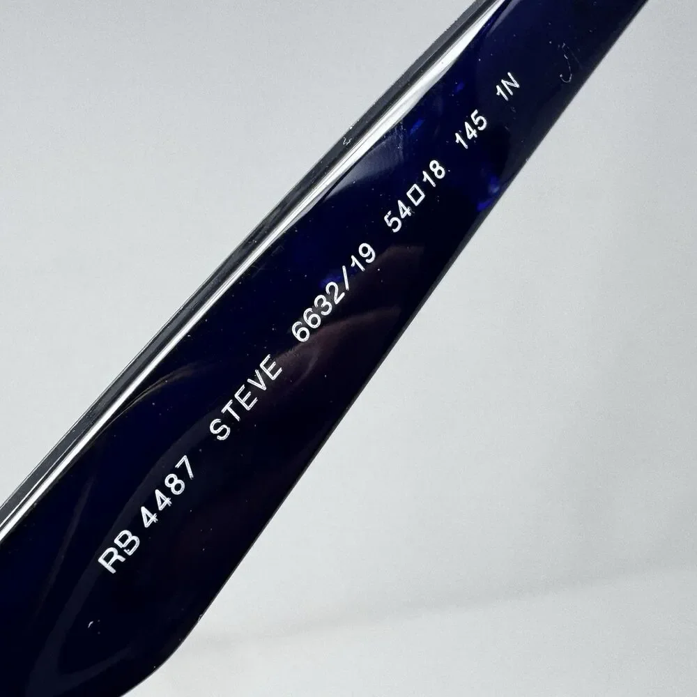 Ray-Ban RB4487 Steve 6632/19 Black Blue Sunglass / Eyeglass Frames 54-18-145